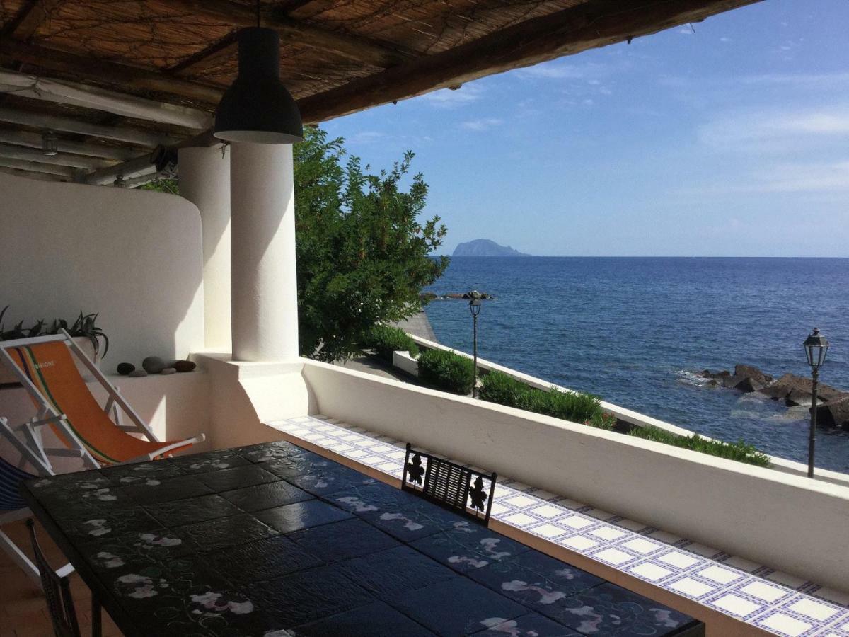 La Terrazza Sul Mare Apartment Santa Marina Salina Bagian luar foto